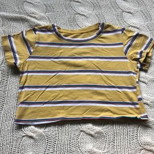 yellow striped tee